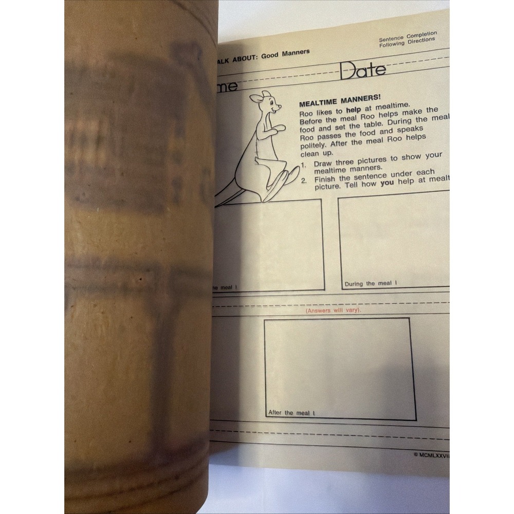 Disney School House Winnie The Pooh Nutrition And You Language Arts Dis 002AC - Picture 9 of 16
